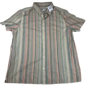 American Eagle Men's Striped Button Down Shirt XXL